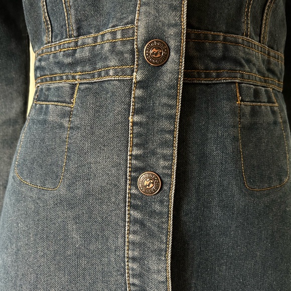 Vintage denim button down dress - Picture 8 of 13